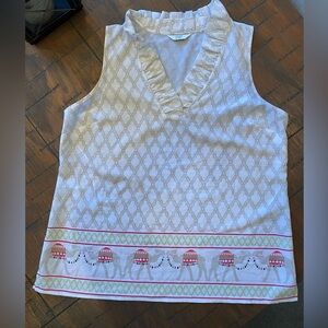 Crown & Ivy sleeveless shirt.